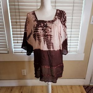 Advance Apparel Women's Bohemian Inspired Tunic NWOT